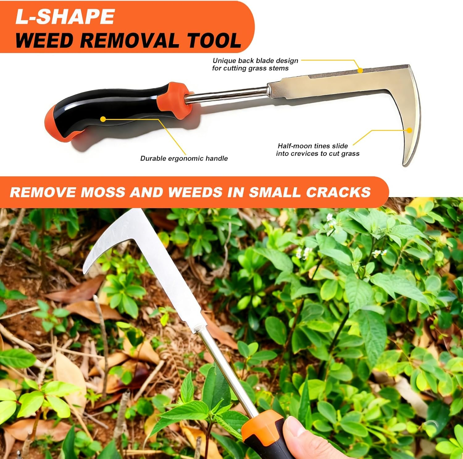 69ecdd7c9a4fa0d480387a92882b2f1905f782907ab6779d80f4c.jpg 2026 Weed Puller Tool, 3-Piece Garden Weeder Tool Set, Weed Remover Tool, 4-Tine Uprooting Puller & Crevice Weeder, Portable Weeding Artifact for Backyard, Vegetable Garden & Farm