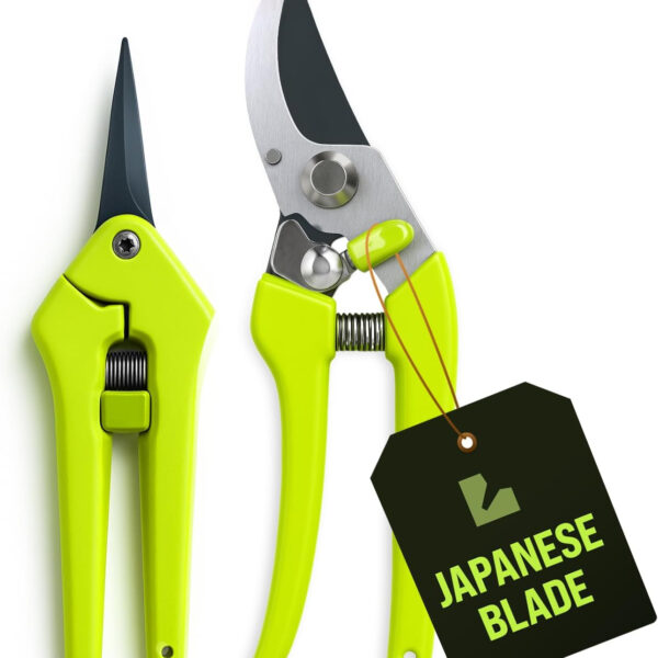 2-Pack Stainless Steel Gardening Scissors, Pruning Shears and Clippers for Gardening