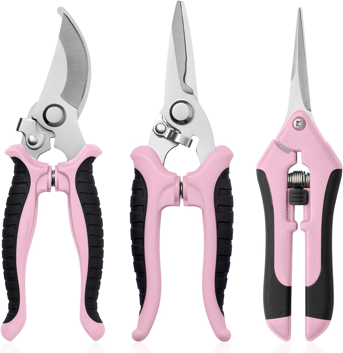 Garden Pruning Shears 3 Pack Gardening Shears Garden Scissors Stainless Steel Plant Flower Scissors Clippers Pruning Shears tijeras de jardinería