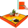 Repotting Mat for Indoor Plant Transplanting Control Mess, 26.8"X26.8" Waterproof Succulent Potting Mat Square Planting Tray Soil Change Mat Gardening Gifts for Plant Lovers