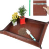 Repotting Mat for Indoor Plant Transplanting Control Mess, 26.8"X26.8" Waterproof Succulent Potting Mat Square Planting Tray Soil Change Mat Gardening Gifts for Plant Lovers