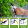 Premium Germany Pruning Shears, Work 3 Times Easier, Pruners Heady Duty, Sharp Garden Clippers Cut Fresh Flower, Hedge, Herb, Indoor Plants, Gardening Tools Scissors, Arthritis Weak Hand Snips