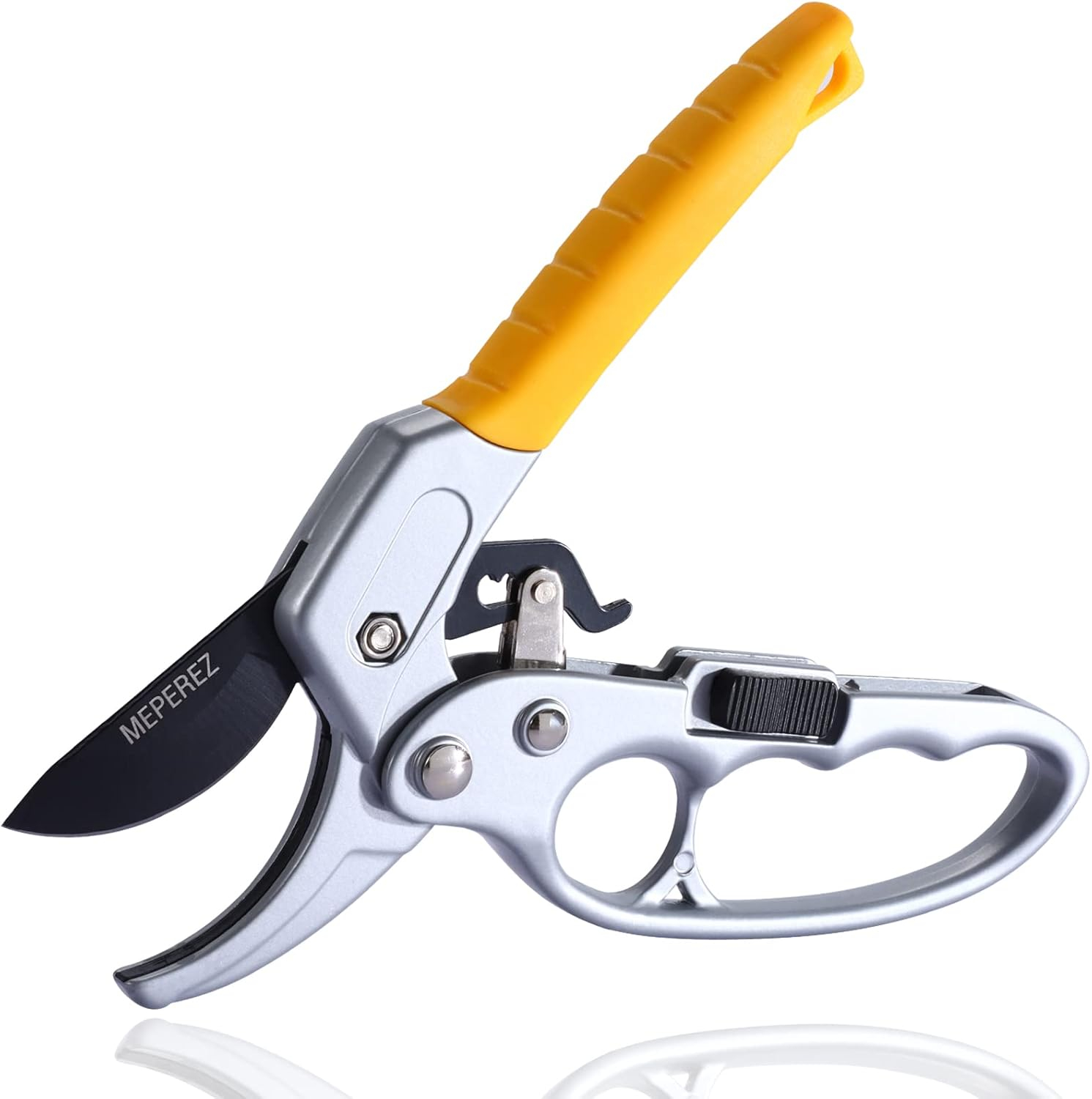 Premium Germany Pruning Shears, Work 3 Times Easier, Pruners Heady Duty, Sharp Garden Clippers Cut Fresh Flower, Hedge, Herb, Indoor Plants, Gardening Tools Scissors, Arthritis Weak Hand Snips