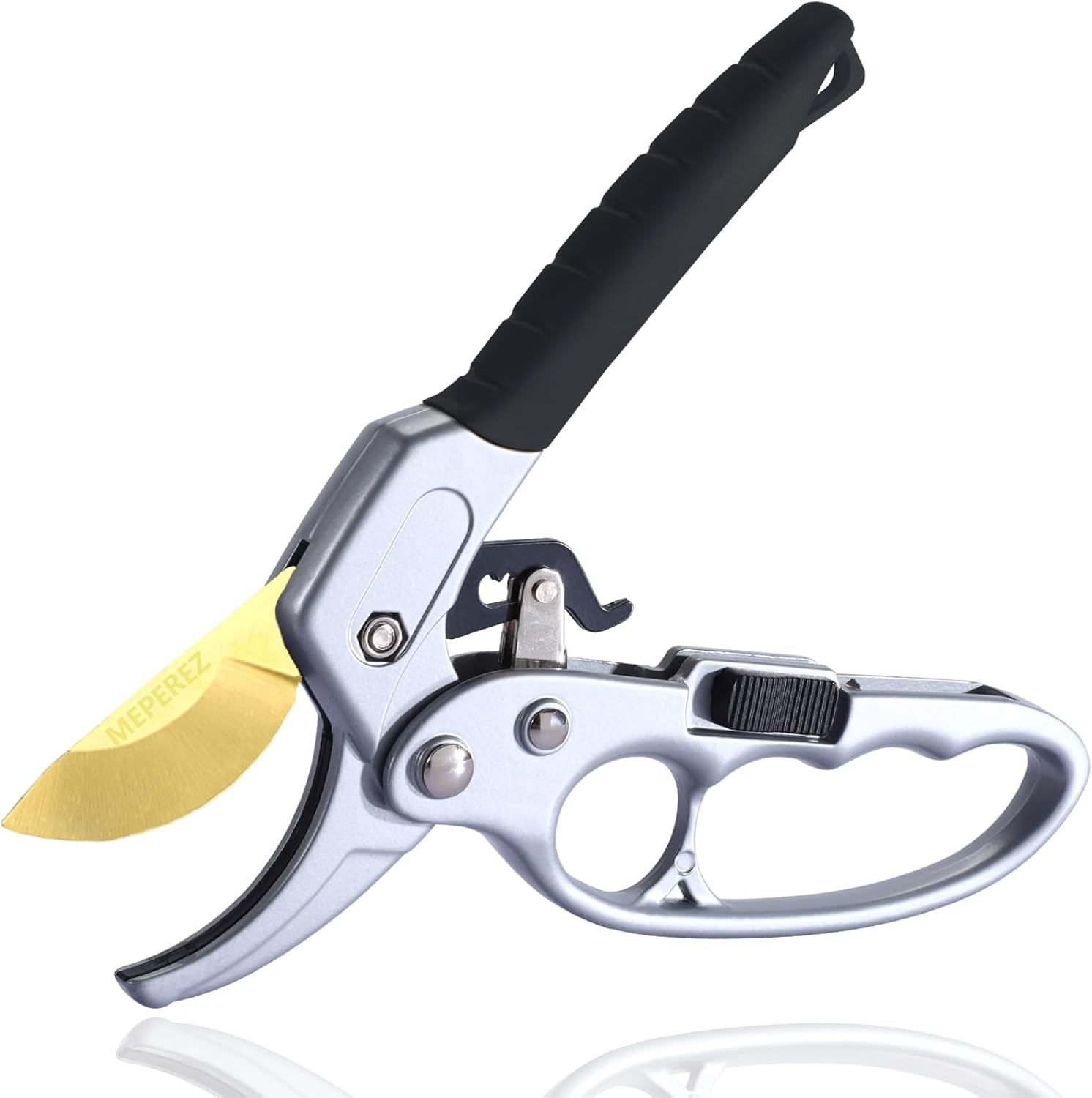 Premium Germany Pruning Shears, Work 3 Times Easier, Pruners Heady Duty, Sharp Garden Clippers Cut Fresh Flower, Hedge, Herb, Indoor Plants, Gardening Tools Scissors, Arthritis Weak Hand Snips