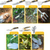 Garden Tools, 8 Piece Heavy Duty Gardening Tools Set with Non-Slip Rubber Grip, Stainless Steel Garden Tool, Gifts for Kids, Women, Husbands, and Parents